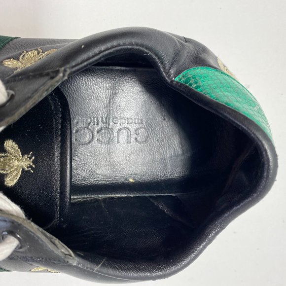 RARE! GUCCI Ace Leather Trainers Black EU43 - Picture 7 of 7